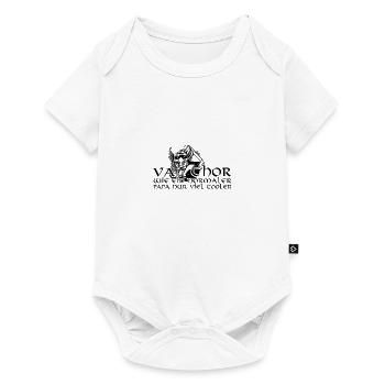 Fathor Vathor Vater Thor Hammer Vatertag Geschenk - Baby Premium Kurzarmbody - Weiß - Vorne