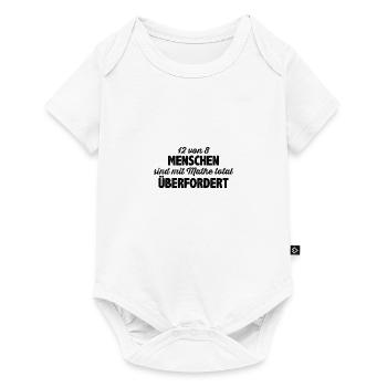 Lustiger Mathe Mathematik Spruch - Baby Premium Kurzarmbody - Weiß - Vorne
