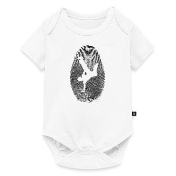 Breakdancer fingerprint - dance - hip hop music - Baby Premium short-sleeve bodysuit - white - Front