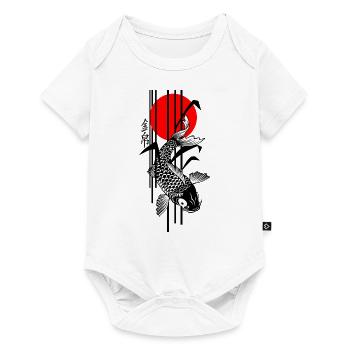 Bamboo Design - Nishikigoi - Koi Fish 3 - Baby Premium Kurzarmbody - Weiß - Vorne