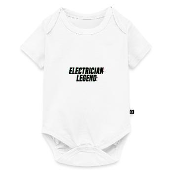 Légende de l'électricien Ironique Dicton Craftsman - Body à manches courtes Premium Bébé - blanc - Devant