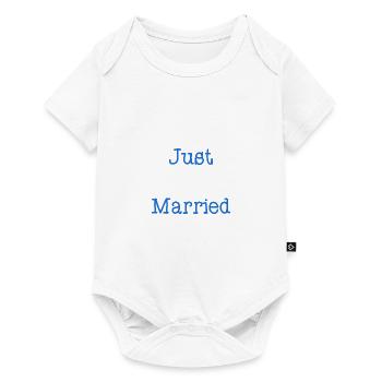 JUST MARRIED. Bachelorette party. VALENTINE'S DAY. COUPLE - Baby Premium short-sleeve bodysuit - white - Front