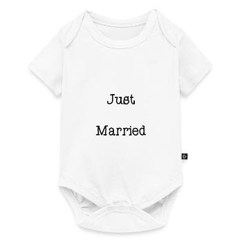 PAAR. ICH HABE GERADE GEHEIRATET. Junggesellinnenabschied. VALENTINSTAG. MARIES - Baby Premium Kurzarmbody - Weiß - Vorne