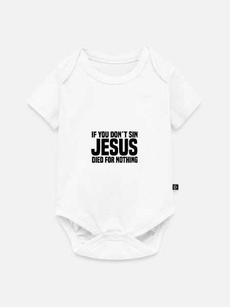 Atheismus - Baby Premium Kurzarmbody - Weiß