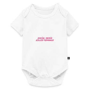 Social Media Killed Romance - Baby Premium Kurzarmbody - Weiß - Vorne