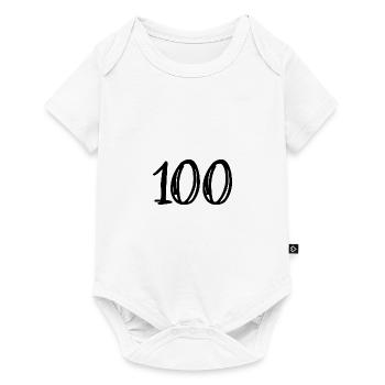 100 ANS. 100e ANNIVERSAIRE. ANNIVERSAIRE 100 ANS. - Body à manches courtes Premium Bébé - blanc - Devant