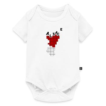 Alsace Video Game Cube - Baby Premium short-sleeve bodysuit - white - Front