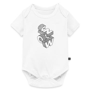 Christmas SNOW Snow Letters Letter Gift - Baby Premium short-sleeve bodysuit - white - Front