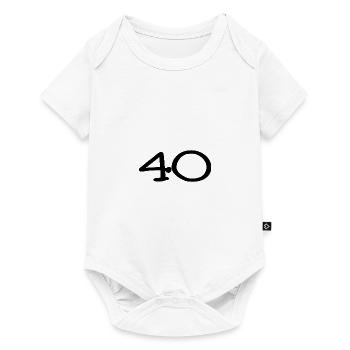 40. 40 YEARS. 40th ANNIVERSARY. 40TH ANNIVERSARY. - Baby Premium short-sleeve bodysuit - white - Front