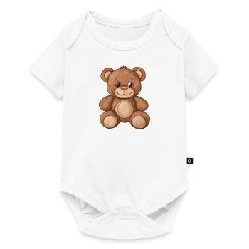 Cute teddy bear - Baby Premium short-sleeve bodysuit - white - Front