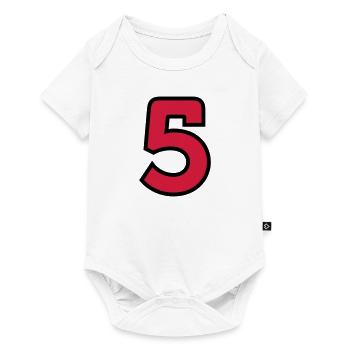 Sport Number 5 Five - Baby Premium short-sleeve bodysuit - white - Front
