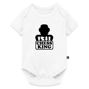 Roi d'échecs - Body à manches courtes Premium Bébé - blanc - Devant