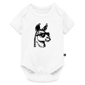 Lama - Body à manches courtes Premium Bébé - blanc - Devant