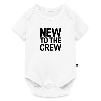 New To The Crew - Baby Premium Kurzarmbody - Weiß - Vorne