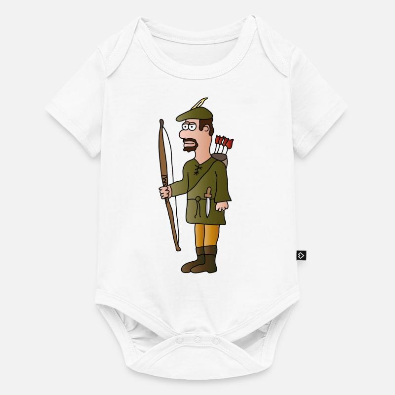 Archer Robin Hood | tir à l'arc | flèches - Body à manches courtes Premium Bébé - blanc