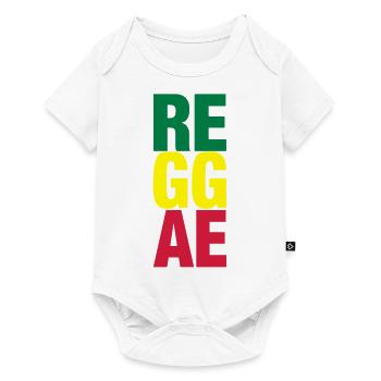 reggae - Body à manches courtes Premium Bébé - blanc - Devant