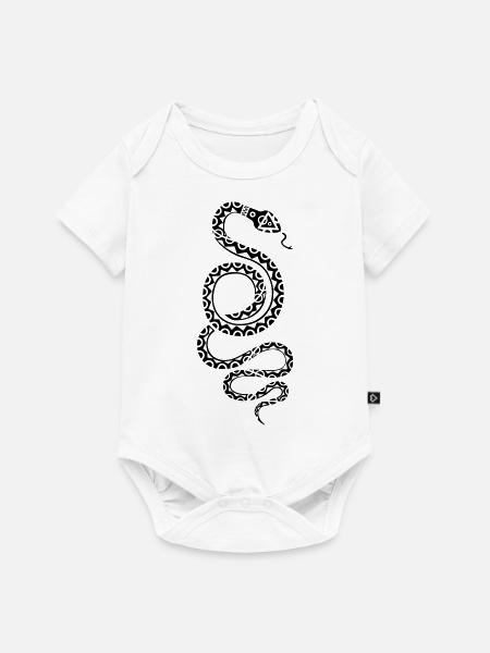 snake - Baby Premium Kurzarmbody - Weiß