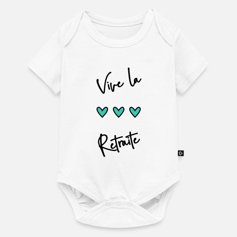 RETRAITE. BONNE RETRAITE. JOYEUSE RETRAITE - Body à manches courtes Premium Bébé - blanc