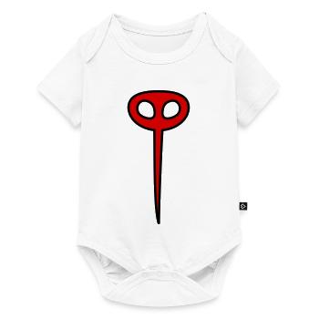 Moustique en rouge - Body à manches courtes Premium Bébé - blanc - Devant