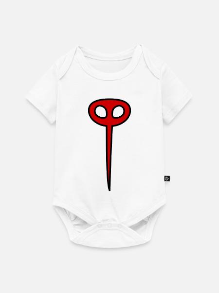 Moskito in rot - Baby Premium Kurzarmbody - Weiß