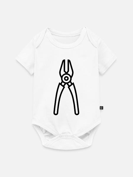 Zange - Baby Premium Kurzarmbody - Weiß
