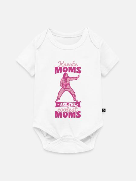 Karate Mama - Baby Premium Kurzarmbody - Weiß