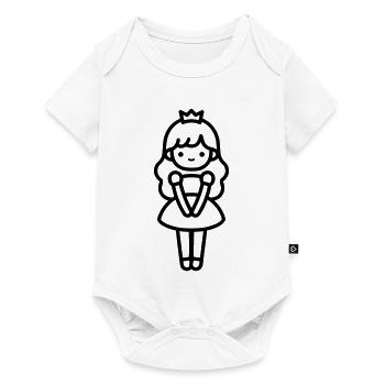 princess - Baby Premium short-sleeve bodysuit - white - Front