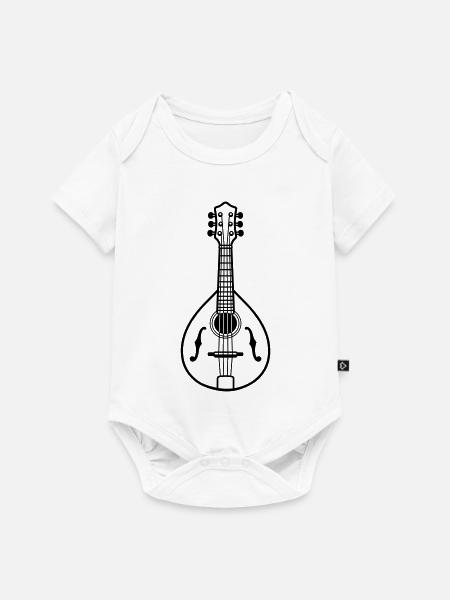 Mandoline - Baby Premium Kurzarmbody - Weiß