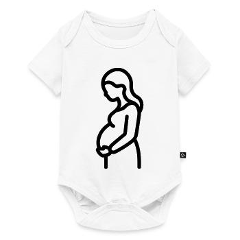 grossesse - Body à manches courtes Premium Bébé - blanc - Devant