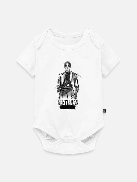 GENTLEMAN GENTLEMAN - Baby Premium Kurzarmbody - Weiß