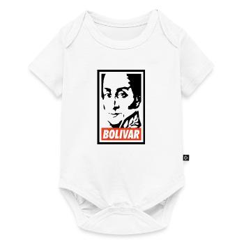 Simon Bolivar - Baby Premium Kurzarmbody - Weiß - Vorne