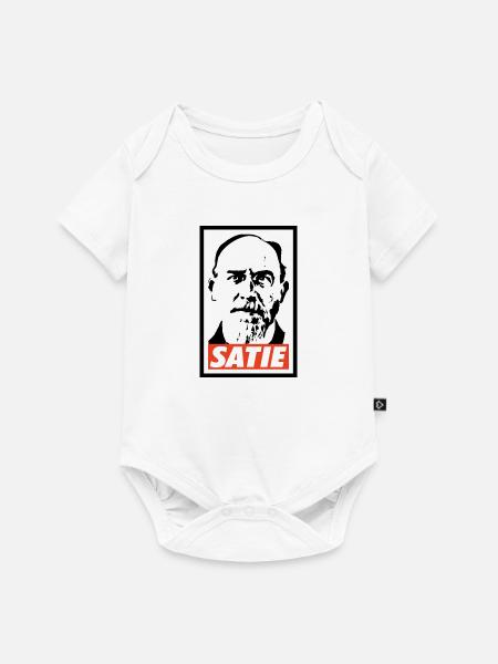 Eric Satie - Baby Premium Kurzarmbody - Weiß