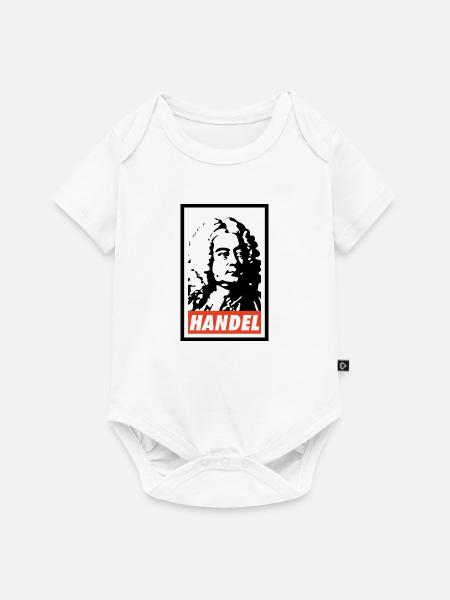Georg Friedrich Händel - Baby Premium Kurzarmbody - Weiß