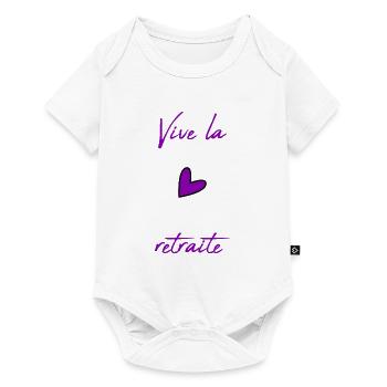 RUHESTAND. FROHEN RUHESTAND. GLÜCKLICHER RUHESTAND - Baby Premium Kurzarmbody - Weiß - Vorne