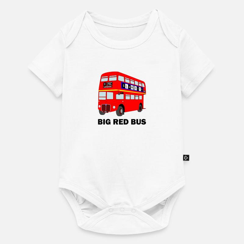 Big Red Bus - Body à manches courtes Premium Bébé - blanc