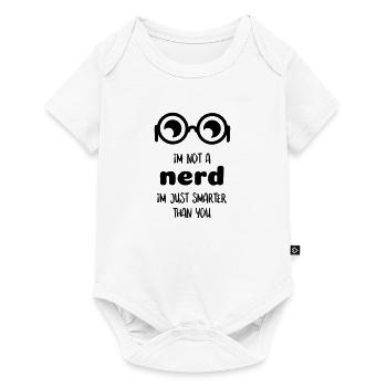 citation de nerd culte - Body à manches courtes Premium Bébé - blanc - Devant