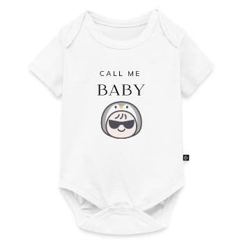 Call me Baby - Baby Premium Kurzarmbody - Weiß - Vorne