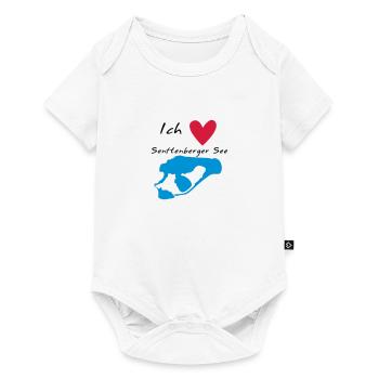 Ich liebe den Senftenberger See - Baby Premium Kurzarmbody - Weiß - Vorne