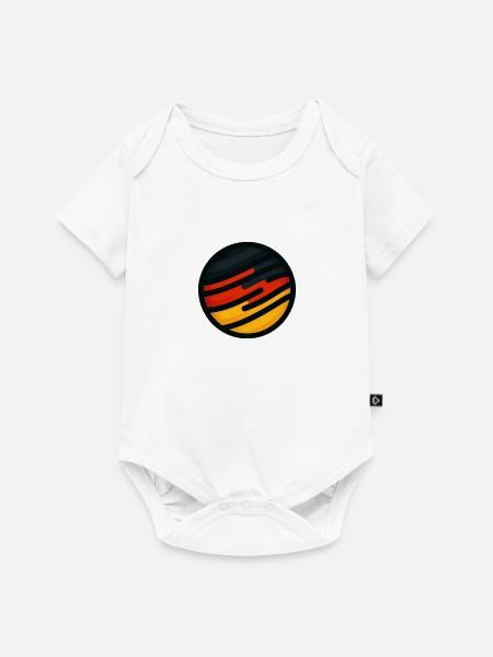 Deutschland Emblem EM WM - Baby Premium Kurzarmbody - Weiß