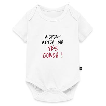 Coach / Coaching / Entraineur / Sport - Body à manches courtes Premium Bébé - blanc - Devant