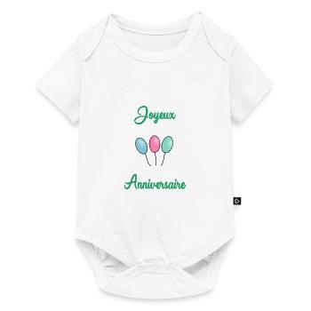 JOYEUX ANNIVERSAIRE - Body à manches courtes Premium Bébé - blanc - Devant