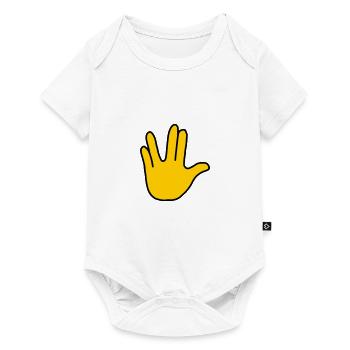 Emoji Vulcan Greeting Sketch Color - Baby Premium short-sleeve bodysuit - white - Front
