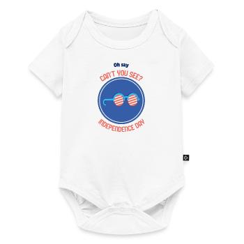 Oh dis que tu ne peux pas voir - Jour de l’indépendance - Body à manches courtes Premium Bébé - blanc - Devant