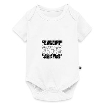 Mathematiker Sprüche | Mathe Lehrer Witze Geschenk - Baby Premium Kurzarmbody - Weiß - Vorne
