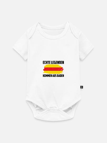 Badisch - Baby Premium Kurzarmbody - Weiß
