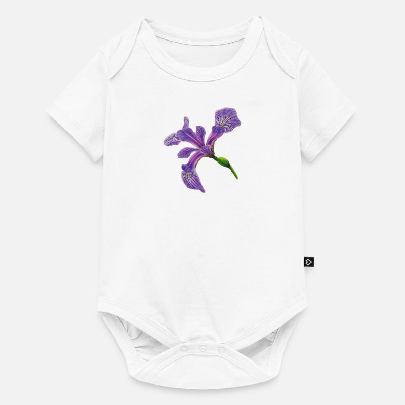 Lys à épée - Iris - Body à manches courtes Premium Bébé - blanc