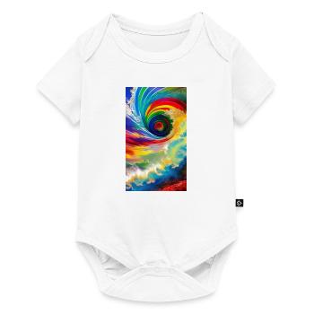 Univers spirale coloré - Body à manches courtes Premium Bébé - blanc - Devant