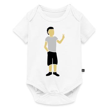 Youth Silhouette Peace Sign - Baby Premium short-sleeve bodysuit - white - Front