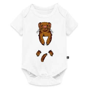 Frettchen Homme J’aime les furets - Body à manches courtes Premium Bébé - blanc - Devant