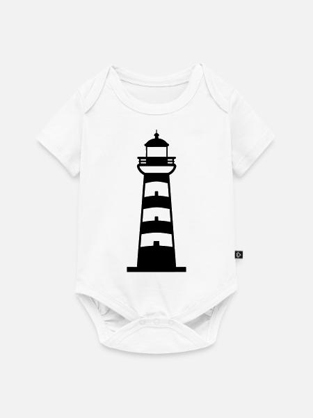 Leuchtturm - Baby Premium Kurzarmbody - Weiß